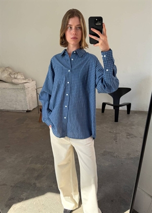 Vega check skjorte Blue/Navy check Boii Studios 